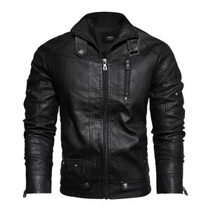 
Autumn and winter men's leather jackets new retro leather jackets trendy high-quality brand men's PU jackets European and American nostalgic style