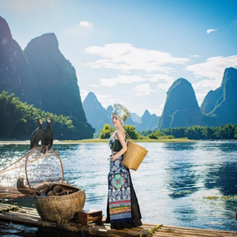 桂林纯玩跟团漓江正航四星游船/热气球体验下午茶/豪华酒店5天4晚