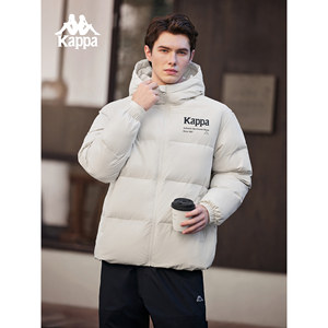 
Kappa Kappa 2025 winter new hooded cotton jacket women's couple casual warm tops men