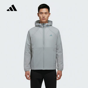 
adidas Adidas cool sports casual hooded thin jacket 2026 summer men's woven jacket KR2512
