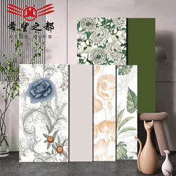 All-Ceramic Soft Light French Cream Pattern Tiles 400X800 Bathroom Wall Tiles Vintage Background Wall Tiles Bathroom Tiles