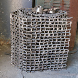 304 Stainless Steel Great Wall Mesh Belt for Water Plant Debris and Garbage Collection, Horseshoe Chain Conveyor Belt, U-Shaped Chain Link Mesh Conveyor Belt