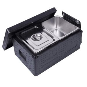
Chaoyou stainless steel meal box CY-033AL imported foamed polypropylene