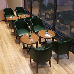 Cafe table and chair combination milk tea shop table negotiation table restaurant hamburger shop snack shop table chair sofa table
