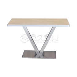Milk tea shop cafe table fast food restaurant dessert candy shop square table aluminum alloy edge dining table