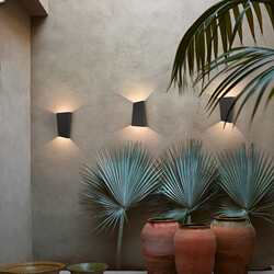 Outdoor wall lights Modern simple courtyard lights Terrace Garden villa wall layout lamps Solar decorative wall lights