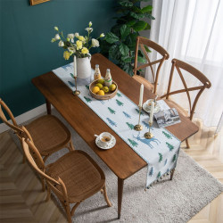 Deer Christmas table flag Christmas tree table decoration pad piano cover thickened American European tablecloth tablecloth pad