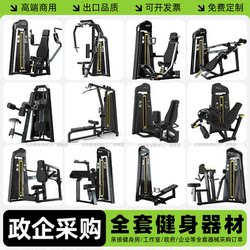 Complete Collection of Fitness Equipment, Specialized Gym Equipment, Full Set of Commercial Butterfly Machines for Chest Push, High and Low Back Pull, Strength Training