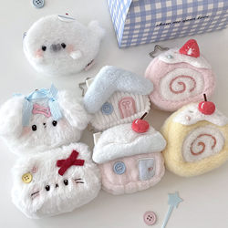 Original Dessert Series Headphone Case from Nihonsho Store, Cute and Creative ins Style Simple Headphone Case with Plush Pendant