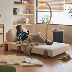 Lazy Sofa Tofu Block Living Room Single Sofa Bed Dual-Purpose Tatami Sofa, Can Be Used for Sleeping or Reclining, Foldable Leisure Chair
