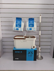 Mop 2024 New Model for Home Use, One-Step Cleaning Mop Bucket, Rotating Mop Cloth, Hands-Free Washing, Automatic Dehydration and Drying Magic Tool