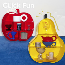 Clickfun Original Apple and Pear Acrylic Storage Rack Cup Aromatherapy Blind Box Doll Storage Display