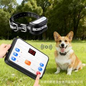 
Pet wireless electronic fence LED display smart dog training device bark stopper rechargeable waterproof pet collar