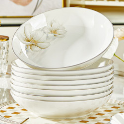 Jingdezhen Ceramic Plates and Dishes for Home Use, 2026 New Model, High Aesthetic Value Bowl and Plate Set, Housewarming Gift Tableware