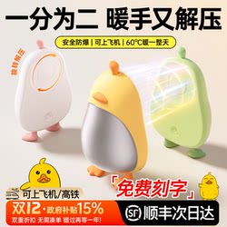 2-in-1 Magnetic Hand Warmer, Handheld, 3C Certified, Gift for Girls, Mini Portable USB Rechargeable Double-Sided Heating, Gaming Hand Warmer, 2025 New Model, Portable, Explosion-Proof, Stress-Relief