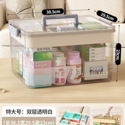 Medical Box for Commercial and Home Use, Emergency Storage, Dormitory Medicine Box, Storage Medicine Box, Student, Children, and Baby Medicine Box