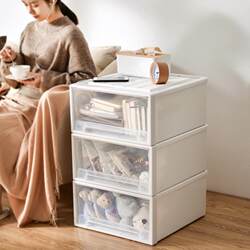 Extra large household storage cabinet drawer-type storage box plastic storage cabinet thickened multi-layer wardrobe storage box cabinet