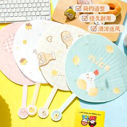 Children's Fan, Durable Large Cartoon Plastic Hand Fan for Summer, Portable Household Fan, 2024 New Model