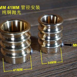 
Retro manual exhaust tail throat brass mouth muffler mouth two-outlet two-exhaust stainless steel exhaust head