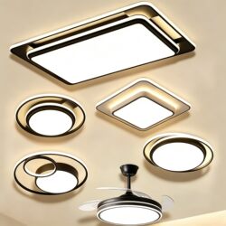 Super Bright Energy-Saving Led Rectangular Ceiling Light for Living Room, Modern Minimalist Hall Light, Light Luxury New Model, Guangdong Zhongshan Light