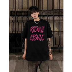 Heavyweight 100% Pure Cotton American High Street Style Half-Sleeve T-Shirt 2025 Summer Trendy Brand Youth Loose Versatile Short-Sleeve