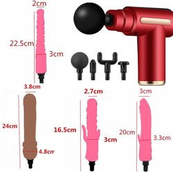 Multifunctional fascia gun women's massage gun silicone massage stick fitness equipment muscle relaxation massager special-shaped