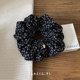 Fashionable and versatile ~ Korean warm cotton and linen hair ring ins blogger same style large-size gold standard hair accessories 2025 new
