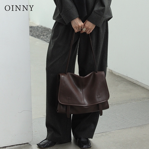 
[New in early spring] Oinny genuine leather bag crossbody retro large capacity messenger bag cowhide women's bag 7275