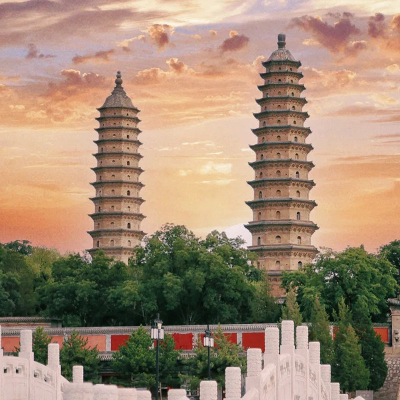 猩咖说山西省双塔寺含门票1.5H文史大咖人工讲解小包团太原旅游