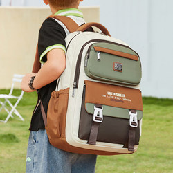 Schoolbags for Primary School Boys in Grades 3, 4, 5 and 6, Junior High School Students, Burden-Reducing and Spine-Protecting 2025 New Large-Capacity Backpack