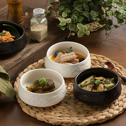 Japanese-Style Household Rice Bowl, Creative Ceramic Bowl, 2025 New Model, High-End Dining Bowl, Dessert Restaurant Dish Bowl, Premium Quality