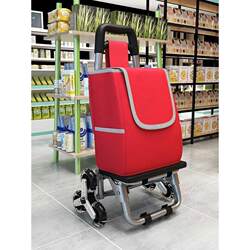 German Imported World Expo Shopping Cart, Stair-Climbing Handcart, Foldable Household Luggage Trolley, Portable Shopping Cart
