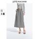 Peacebird Women's Clothing, Pencil Skirt 2025 Spring and Summer Straight High Waist Slim Long Short Skirt Women
