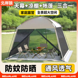Tent Outdoor 2025 New Model Camping Sun Protection Mosquito-Proof Canopy Courtyard Home Gazebo Foldable Portable Large Tent