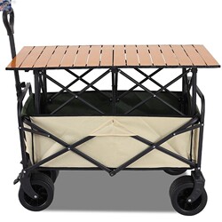 Camping Cart with Adjustable Table, Small Cart for Street Stalls, Special Folding Table for Night Markets, Outdoor Picnic Cart, Portable