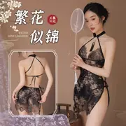 suon xam ngan Gợi Cảm Sinh Viên Trung Hoa Dân Quốc Đầm Sườn Xám Đồng Nhất Cos Trong Suốt Bộ Đồ Ngủ Nữ Nguyên Chất Mong Muốn Mỏ Neo Đeo Chéo Vai Trò chơi sườn xám cho người béo sườn xám hở ngực