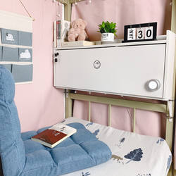 Bed Desk, Foldable and Suspended, a Dormitory Essential for College Students, Can Be Fixed to the Upper and Lower Bunk Beds, a Lazy Person's Storage and Study Desk
