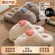 Buy one get one free cotton slippers for women winter indoor home couple pair cute warm thick sole plush cotton slippers for men