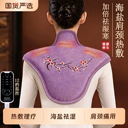 Shoulder and Neck Hot Compress Salt Bag, Sea Salt Therapy Bag, Mugwort Electric Heating Coarse Salt Neck and Shoulder Magic Device Flagship Store