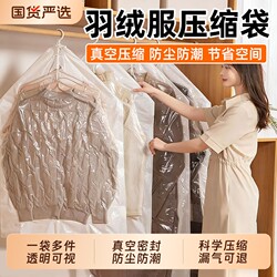 Down Jacket Vacuum Compression Storage Bag, Hanging Type for Clothes, Wardrobe-Specific Organizer, Dust-Proof Bag for Organizing Clothing