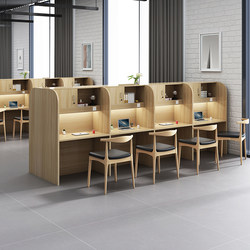 Self-Study Room Partition Table, Training Study Table, Study Table for College Students Preparing for Exams, Enclosed Tutoring Desk