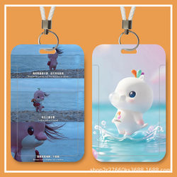 Cute Big Bay Chicken Card Holder for Campus Student Id, Factory Card, Bus Pass, Access Card, Work Id Protection Cover