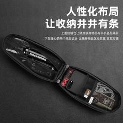 ROCKBROS bicycle bag, front beam bag, front pannier bag, mountain bike hard shell top tube bag, cycling equipment factory direct sale