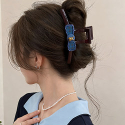 Gold Label Puppy Bow Hair Clip for Women, High-End Unique and Beautiful Shark Clip, 2026 New Model Large Hair Accessory