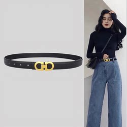 Concise Kite Cowhide Belt Women 2025 New arrival Belt Denim Belt with Fancy Decoration Birthday Gift