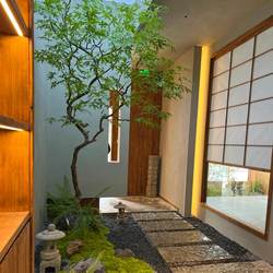 Simulated Green Maple Tree, Large Artificial Tree, Indoor Green Plant, New Chinese-Style Ornament, Landscape, Dry Landscape, Decorative Tree