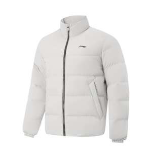 
Li Ning genuine fitness series men's water-repellent three-dimensional cutting versatile stand-collar short down jacket AYMV215