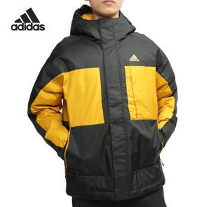 Adidas/Adidas authentic fashion color block men's outdoor sports hooded down jacket GF0076