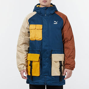 
Puma/Puma's authentic season new men's warm hooded mid-length down jacket 534676-65