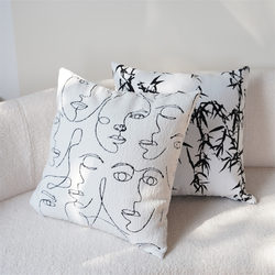 Scandinavian Simple Pillow Living Room Sofa Cushion Large Backrest Accessible Luxury Office Nap Pillow Bedside Soft Waist Pillow